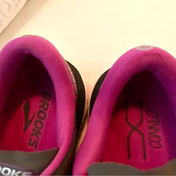 Brooks Running Shoes Pure Flow Purple Gray Athletic Sneakers Women Sz 6 Run Walk - Picture 8 of 11